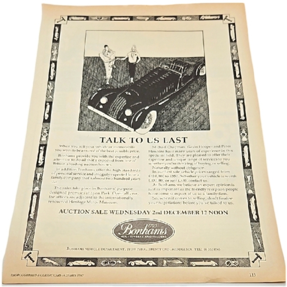 💛 1987 Vintage Car Advertisements